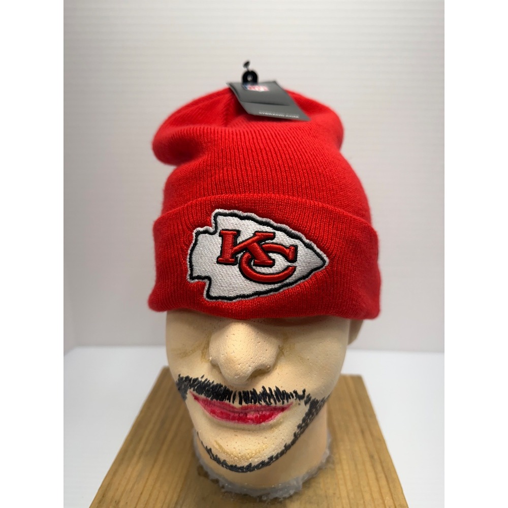 47 Brand Kansas City Chiefs Beanie Cuffed Knit Hat NFL‎ Football OSFA